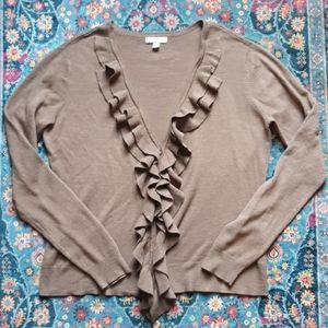 New York & Company Ruffle Cardigan